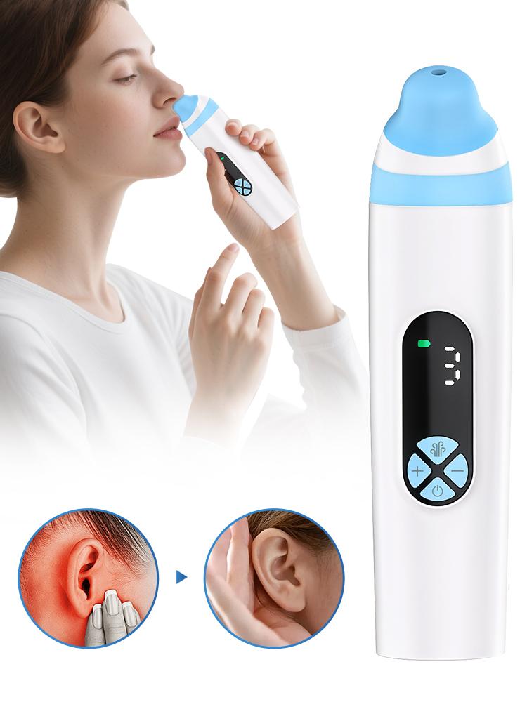 

Электрическое портативное устройство для декомпрессии уха, дноуглубитель евстахиевой трубы, балансирует давление в ухе, тиннитус и боль в ухе, USB-зарядка, ухо д