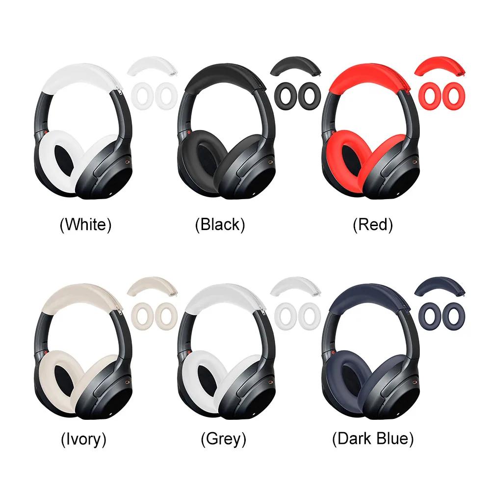 Silicone Ear Pads Cushion Cover Soft Earpads Headbeam Sleeve Headphone Case for Sony ULT WEAR WH-ULT900N/WH-1000XM3/XM4 Headset