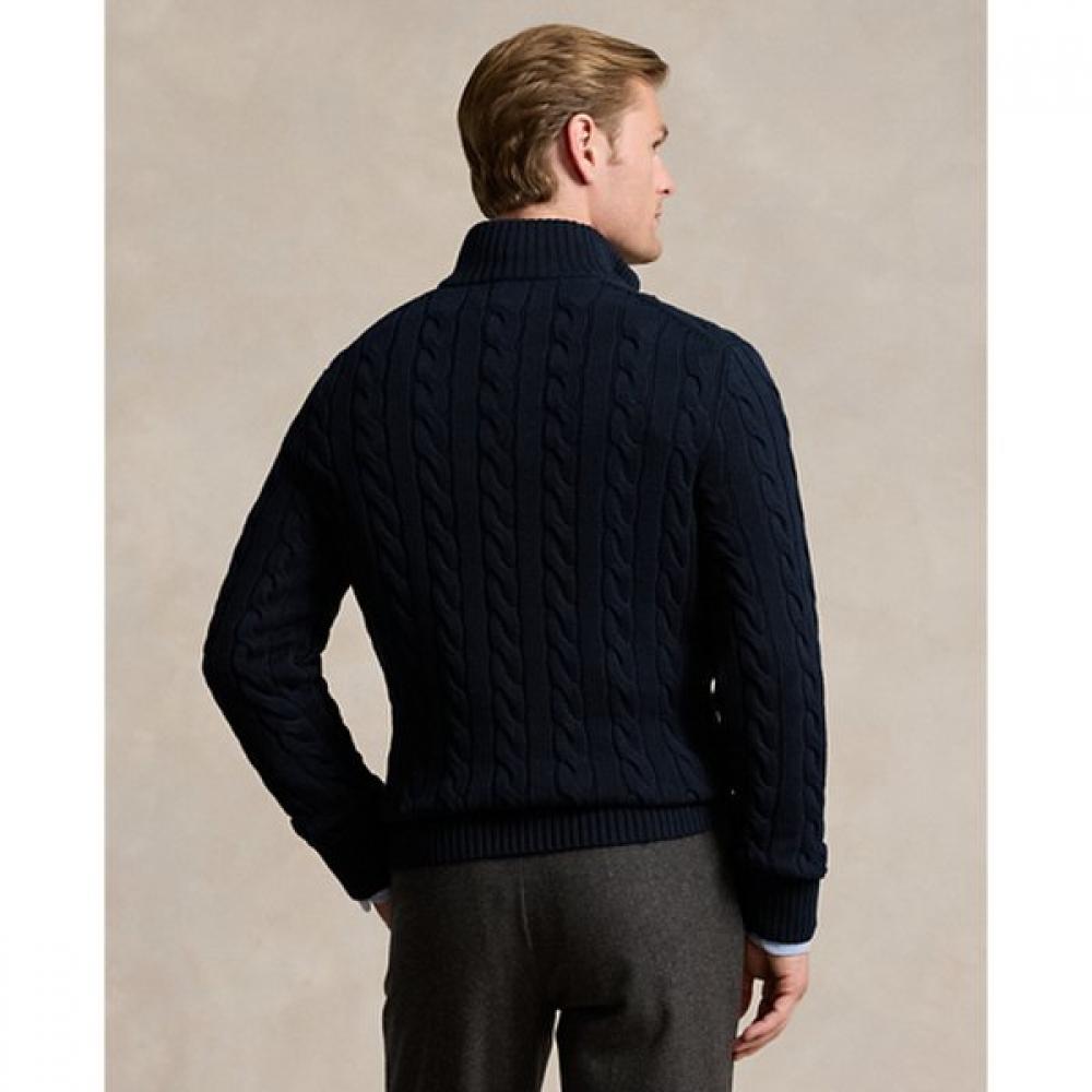 Polo Ralph Lauren Men S Cable Knit Cotton Quarter Zip Sweater mnpoSwe16820600400