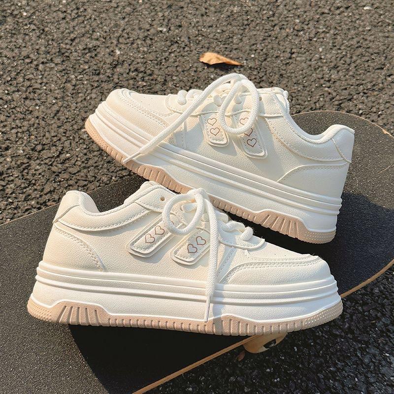 Fashion Casual A White Shoes Women Simple Breathable Women's Shoes Sneakers Canvas Women Platform Sneakers