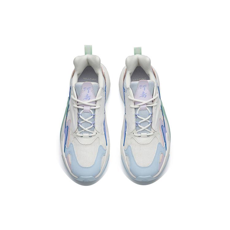 New Anta Walker 3.0 Cushioning Anti Slip And Wear Resistant Low Top Casual Shoes Women's White Blue Gray 122238881-5