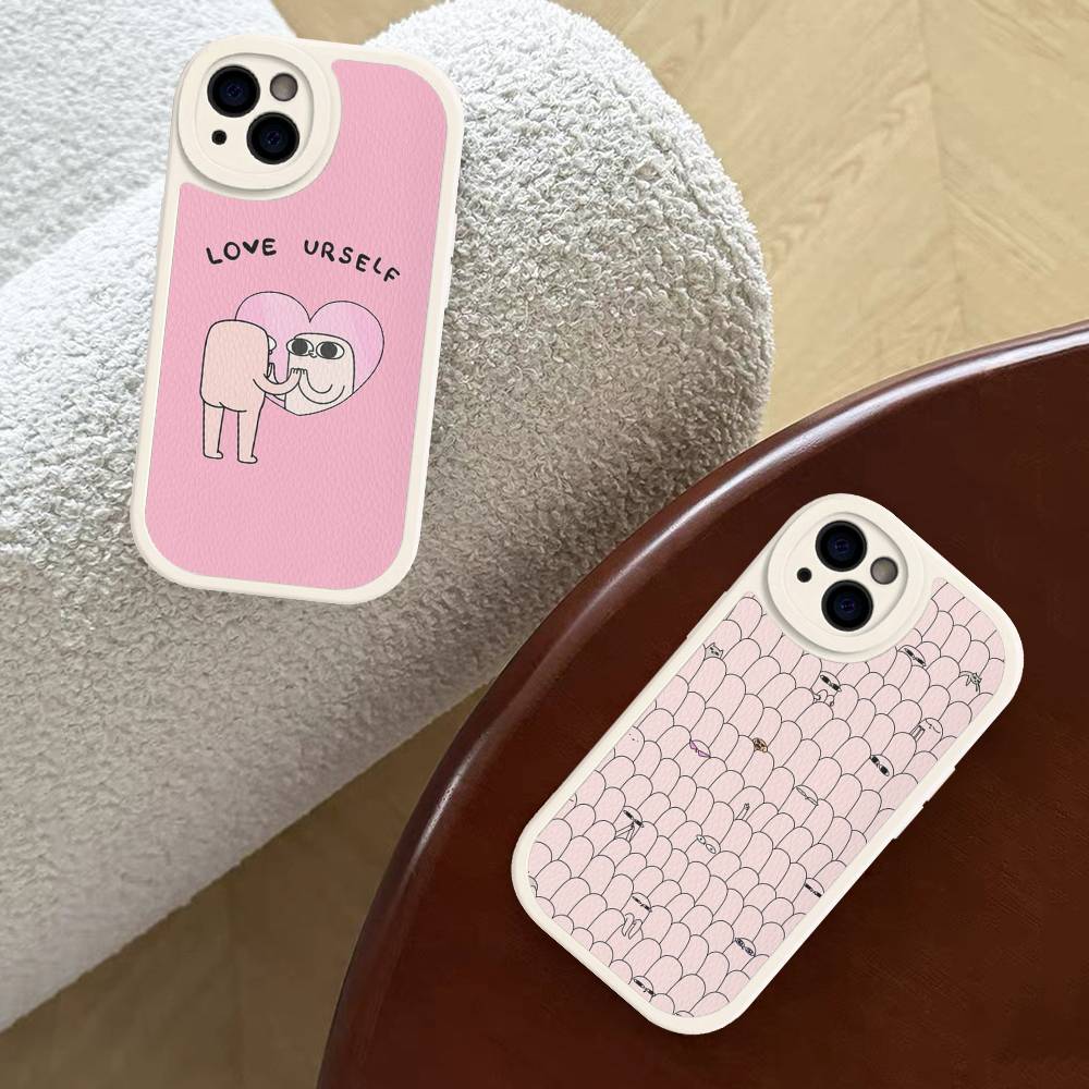 Ketnipz Cartoon Leather Phone Case For IPhone 15 14 13 Pro Max 12 11 16 Plus Phone Cover