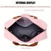 Large Capacity Versatile Travel Bag with Shoe Compartment - Durable Oxford Fabric, Portable Sports Gym Storage Bag, Weekender Overnight Bag