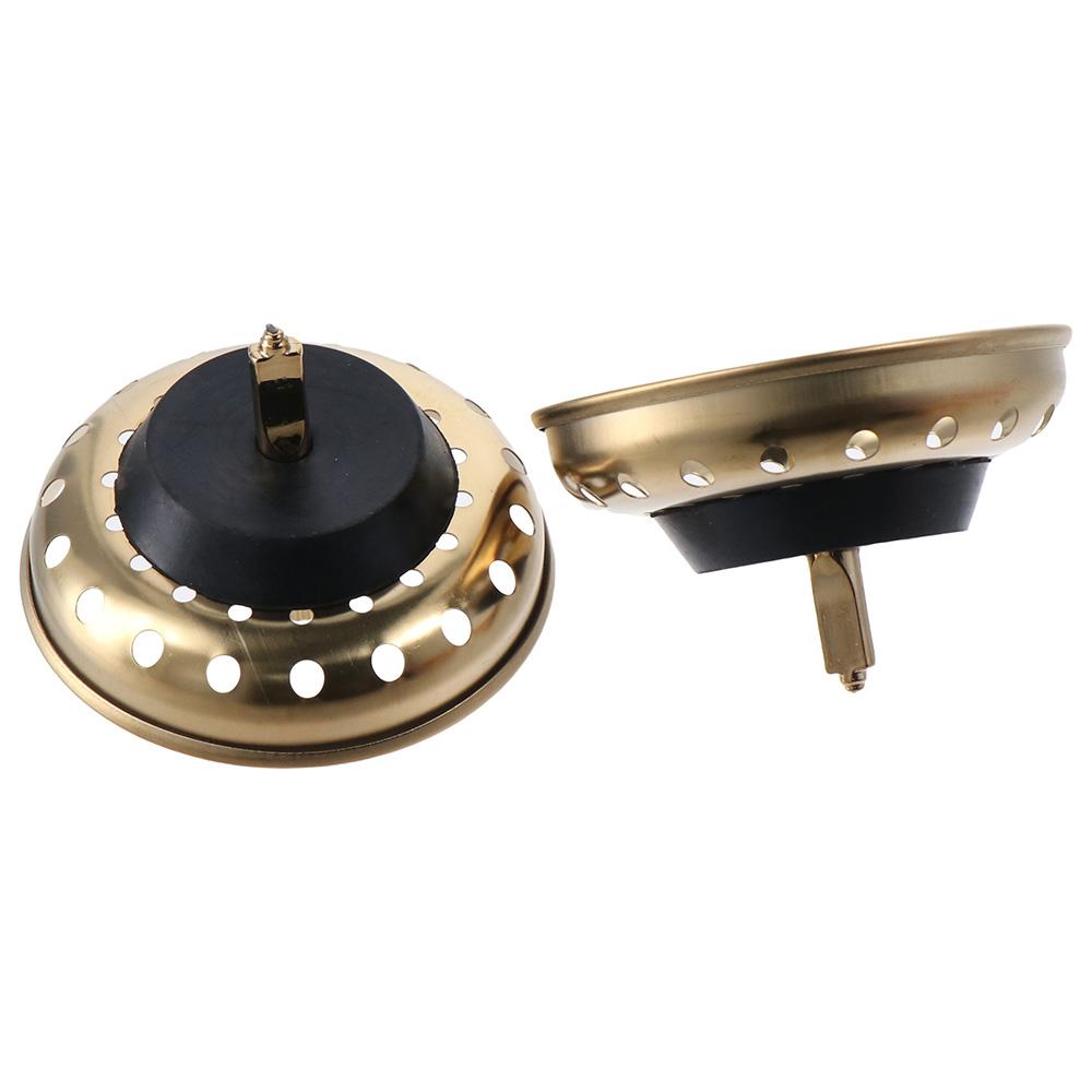 2 Pcs Advanced Sink Kitchen Strainer Filter Sink Stopper Stainless Steel
