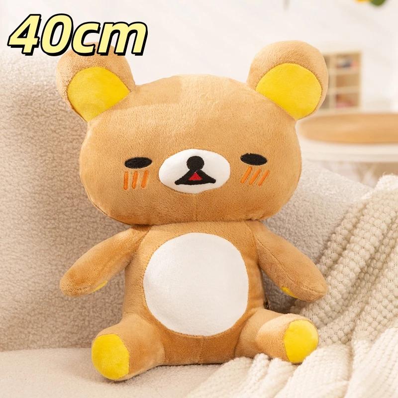 Soft Fluffy Rilakkuma Plush Toy Cartoon Brown Bear Stuffed Anime Doll Kawaii Japanese Style Plushies Home Decor Gift Collection