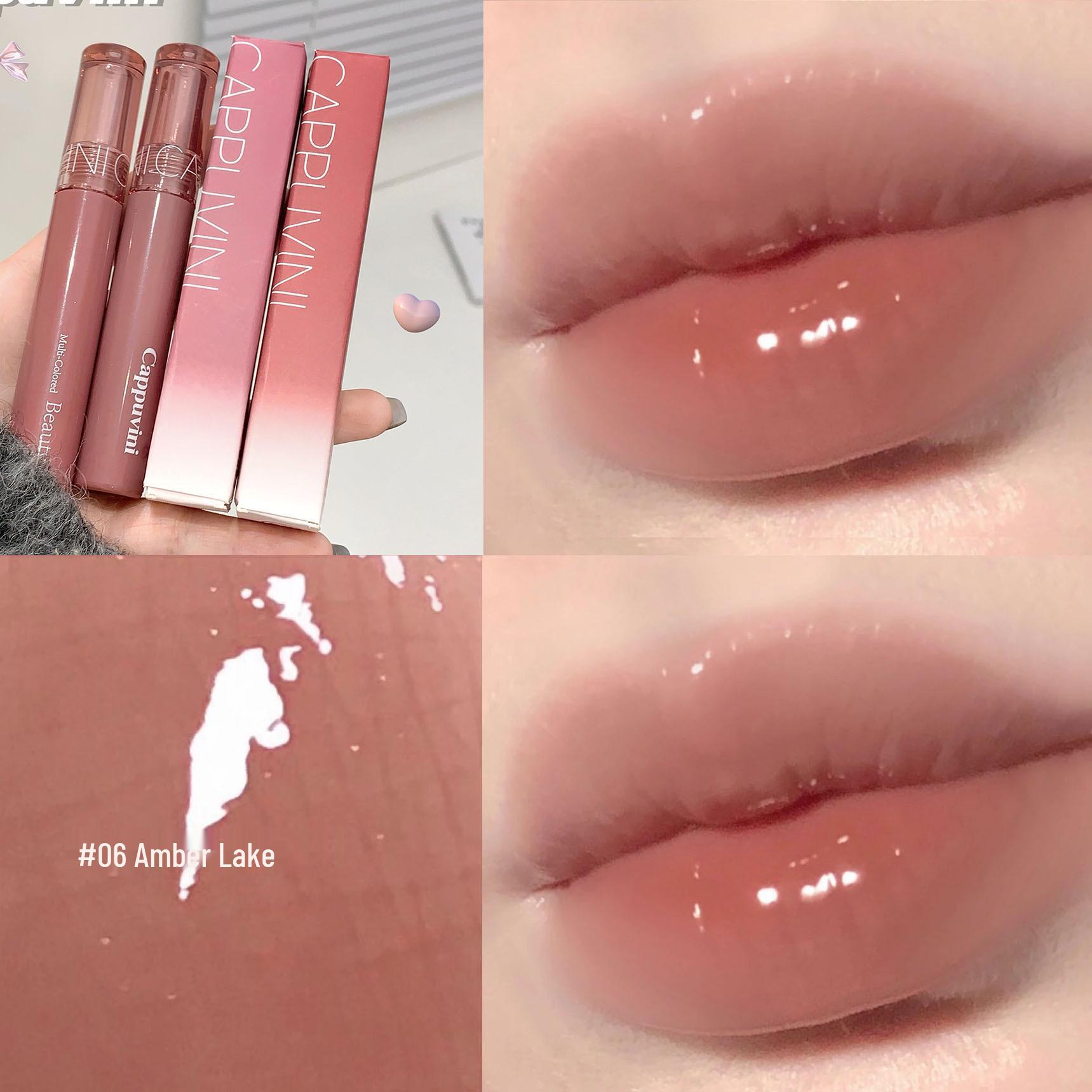 Блеск для губ Cappuvini Beauty Juice: Жидкий блеск-желе для женщин – Идеально для студентов