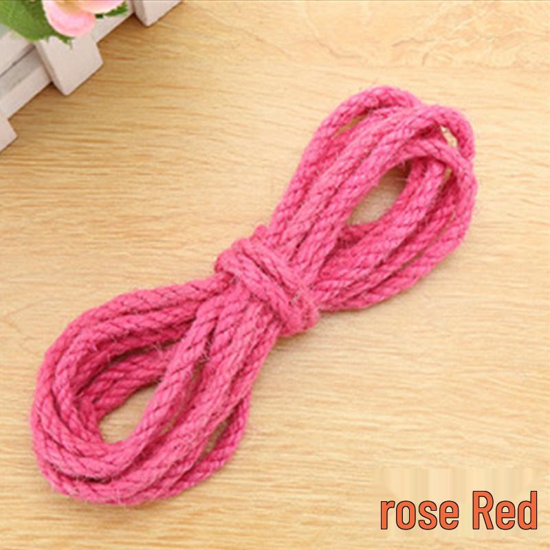 5mm Colored Sisal Rope for Cat Tree DIY, Handmade Hemp Rope for Ornaments, Tube Wrapping, and Flower Pot Decoration