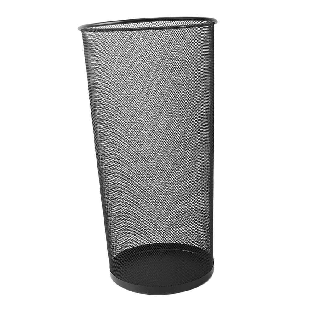 Umbrella Holder Round Stylish Metal Mesh Umbrella Stand Rack for Home Entryway Office Hotel Black