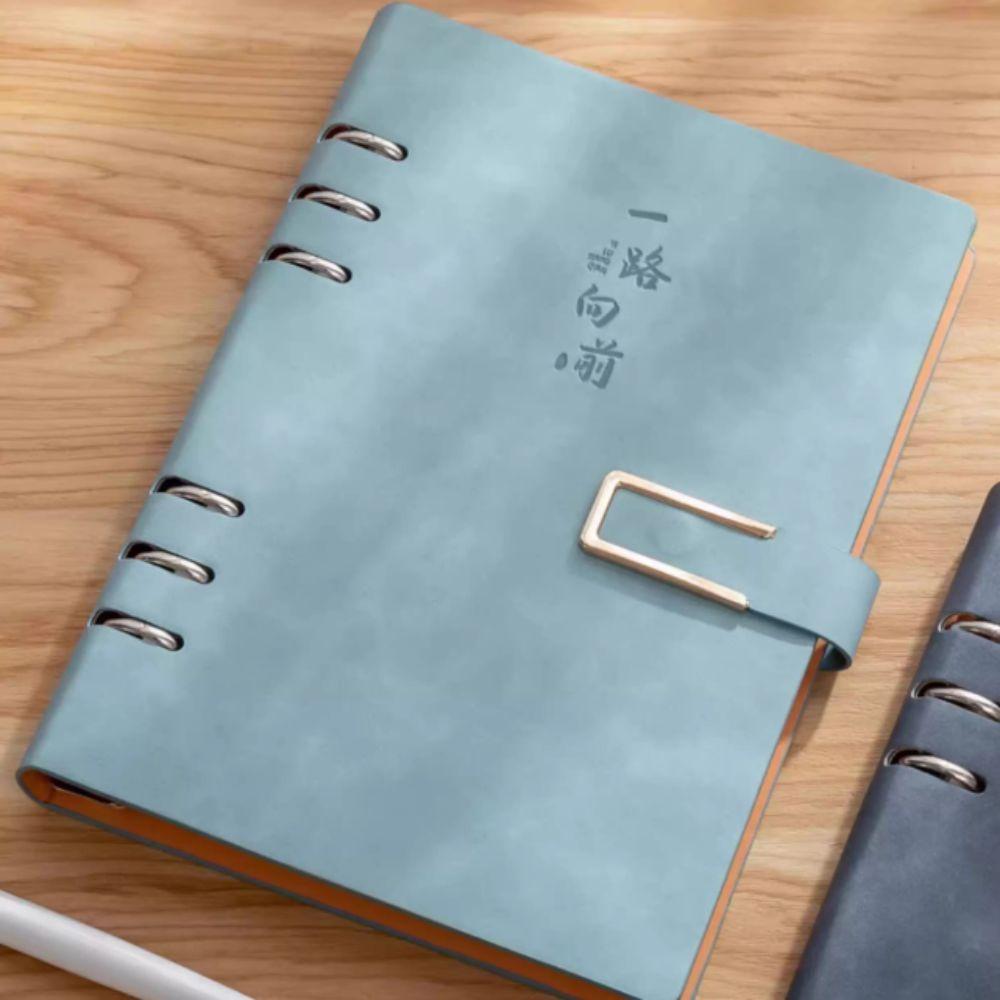 200 Pages Loose Leaf Notebook 100 Sheets Retro Notebook Journal PU Hardcover Notebook  Student