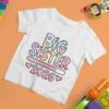 Children's T-Shirt Big Brother Big Sister Print Summer Short Sleeve Tops Fashion O-Neck Tees Outdoor Casual Children's Clothing