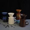 Stylish Ceramic V 60 Pouring Over Coffee Set 460ml Home Brewing Coffee Set Produced For Even Extraction And Easy Cleaning
