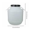 FoodGrade Barrel with Lid | Secure Lidded Opening, Food Grade Storage Barrel, for Utility Room White