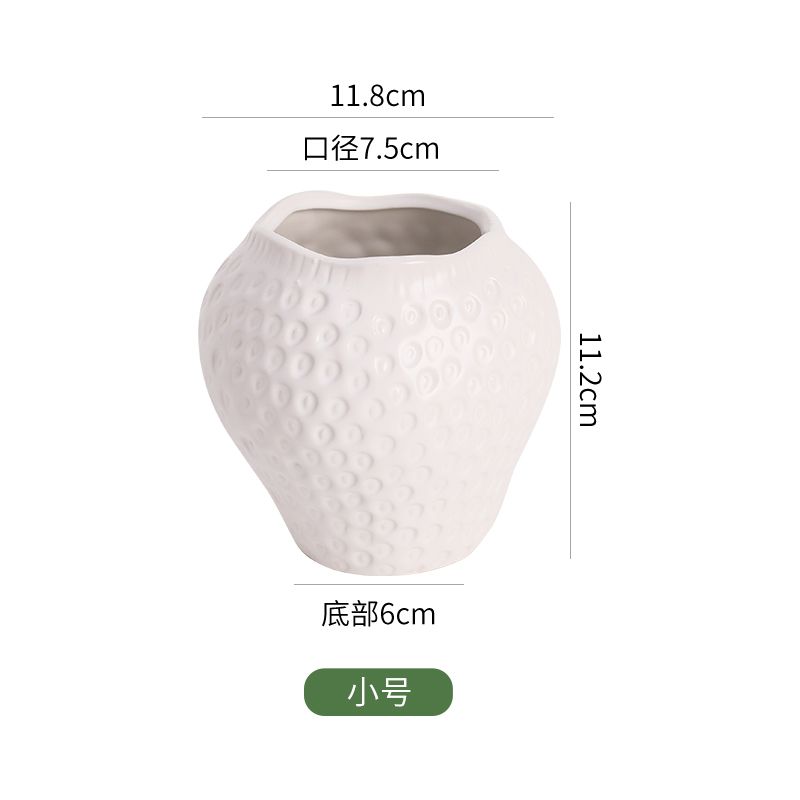 

European Style Ceramic Strawberry Vase Colorful Potted Ornaments Living Room Dining Table Hydroponic Flower Ware Strawberry Vase