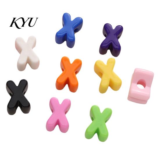 Craft Beads Set 10Pcs DIY Acrylic Bubble Letter Beads, Colorful Large Alphabet for Jewelry Making Crafts Making, Spacer Keychain Bag Charm Custom Word