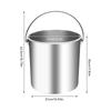 Commercial Heavy Duty 20L Stainless Steel Bucket with Lid,304 Grade Ice Food Storage Pail,Thickened Large Capacity & Free Scoop