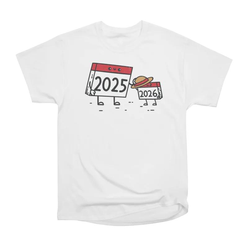 

Men Casual Shirts Short Sleeves ONE YEAR PASSED Tees Oversized T-shirts S белый