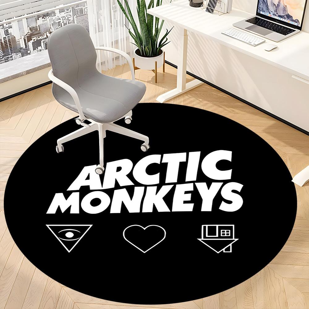 1pc Arctic Monkeys Chair Carpet for Office, Non Slip, Soft and Durable Office Rug for Interior Decoration