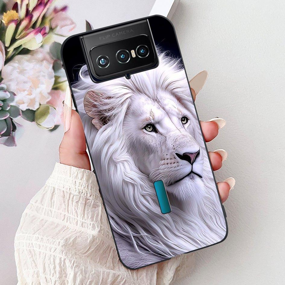 For Asus Zenfone 7 ZS670KS Case I002D Popular Flower Soft Black Silicone Phone Cover For Zenfone 7 Pro ZS671KS Funda I002DD Capa