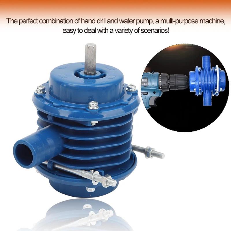 POM Hand Drill Pump - Self-Priming Power-Free for Water/Diesel/Other Fluids (Multi-Function)