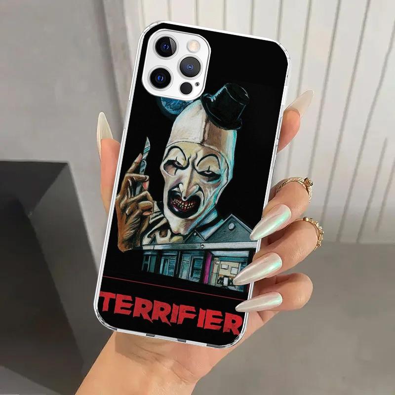 Horror Movie Terrifier Phone Case for Iphone 17 Air 16 15 Plus 14 13 Mini 12 11 Pro Max 16E 7 8 SE 2020 Soft Funda Print Shell 1