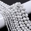 White Howlite Turquoise Stone Loose Beads Loose Beads for Jewelry Making Braclets DIY 4-12mm