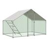 Con Escalera: Gallinero 3x2m incl. Cerradura de Seguridad, Cubierta Impermeable UV y Tubos Reforzados de 1 mm. Ideal para Gallinas, Palomas, Patos.