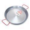 EL CID Spanish Paella Pan with Red Handle, Professional Paella Pan with Recipe, 30cm, Serves 4