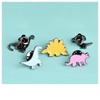 1 Stück Modische Dinosaurier-Wäscheklammer-Brosche Stoffabzeichen Kragen Revers Damen Weihnachtsgeschenke Modeschmuck