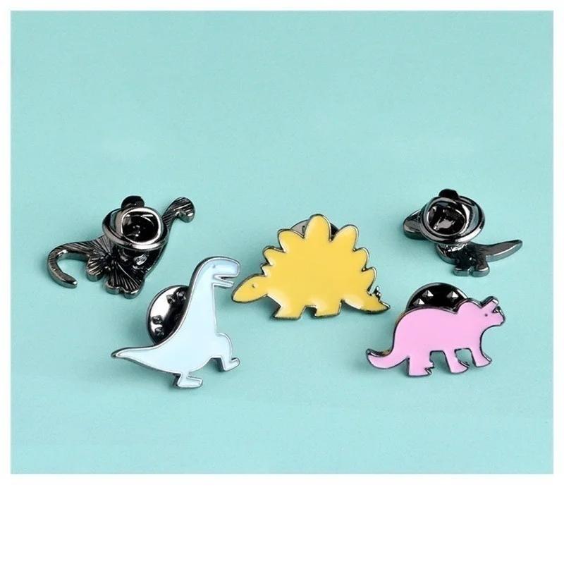 1 buc. Broșă agrafă de haine dinozaur la modă, insignă din pânză pentru guler, rever, cadouri de Crăciun pentru doamne, bijuterii de modă