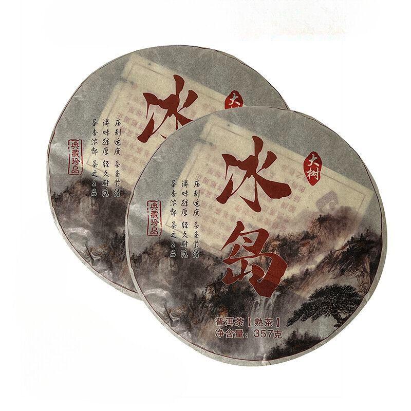 Island Puerh Reifer Tee, traditioneller Teekuchen, großer Teebaum, 357 g