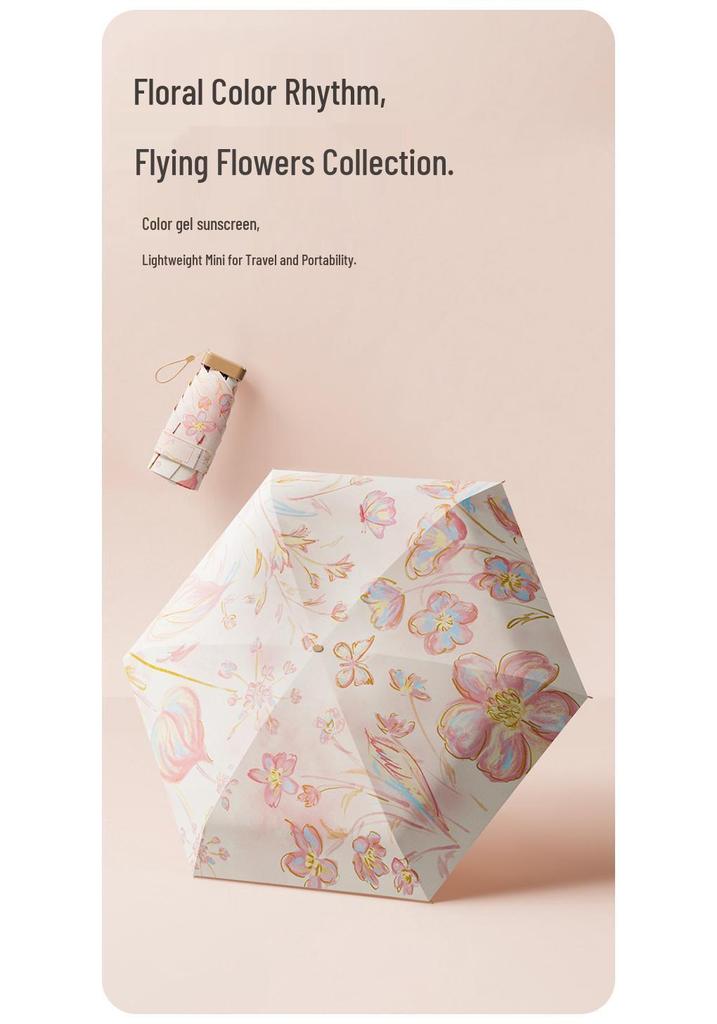 Ultra-Light Compact Folding Umbrella: High-End Student Rain & Sun Protection
