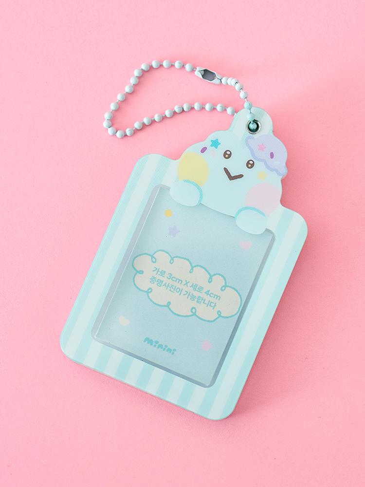 LINE FRIENDS Minini Ice Cream Lenini ID Photo Keychain