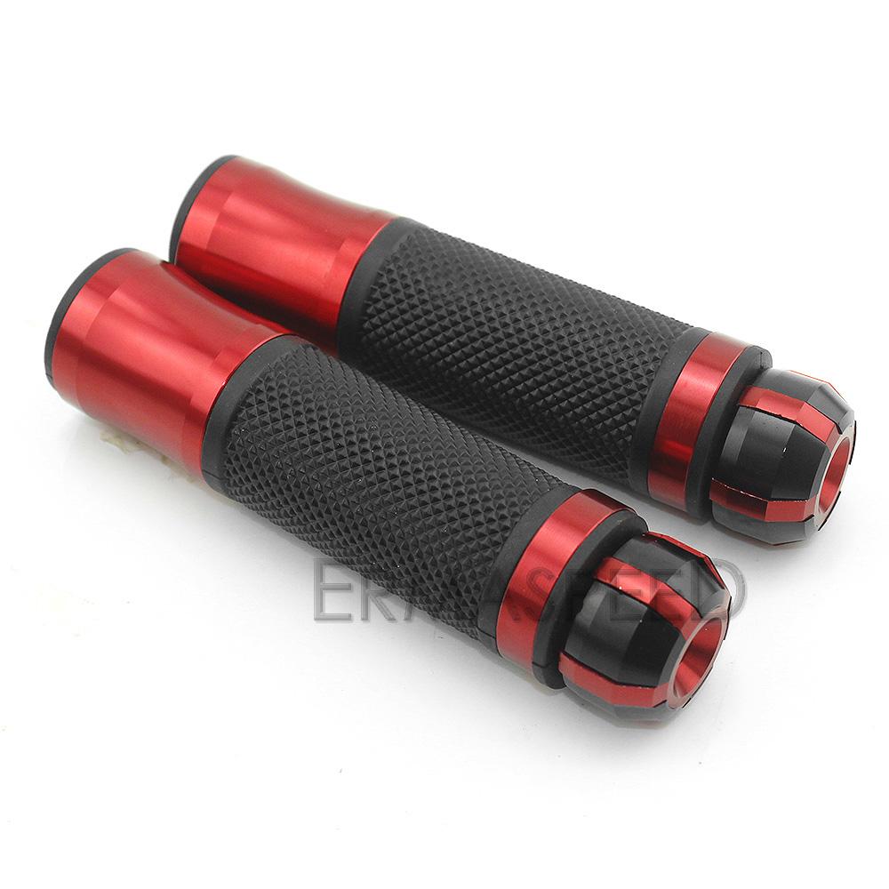 1 pár 7/8'' 22mm univerzálních motocyklových gripů s koncovkou lišty CNC hliníkové motokrosové rukojeti řídítek