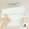 Women's Spring and Autumn Cotton 10A Antibacterial Breathable Hip Hip Mid Waist Briefs