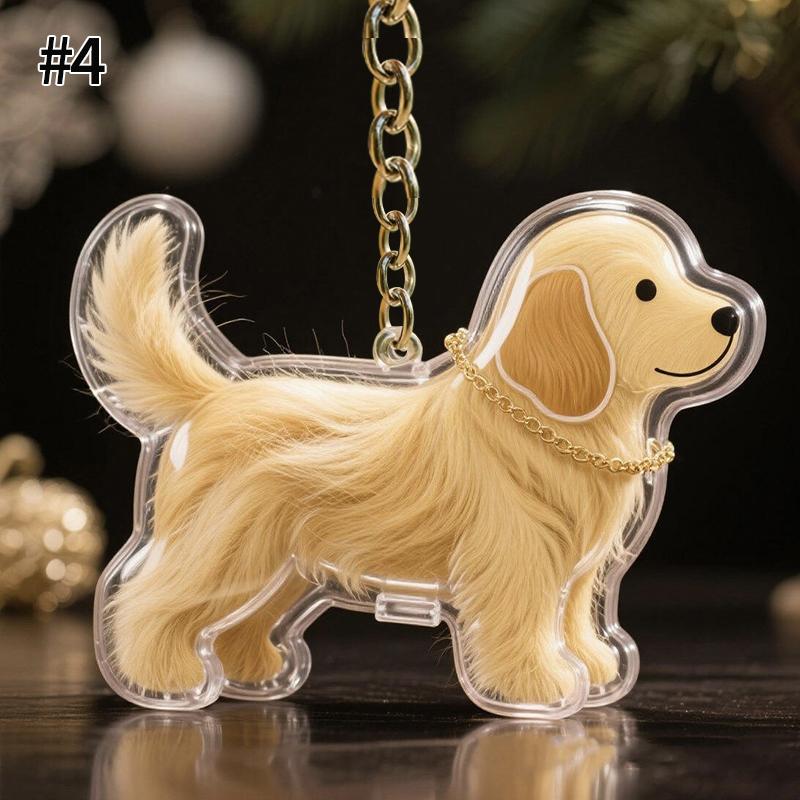 Cat Dog Hair Memorial Storage Case Keychain My Pet's Fur Container Collector Capsule Keyring Souvenirs DIY Keychains Accessories