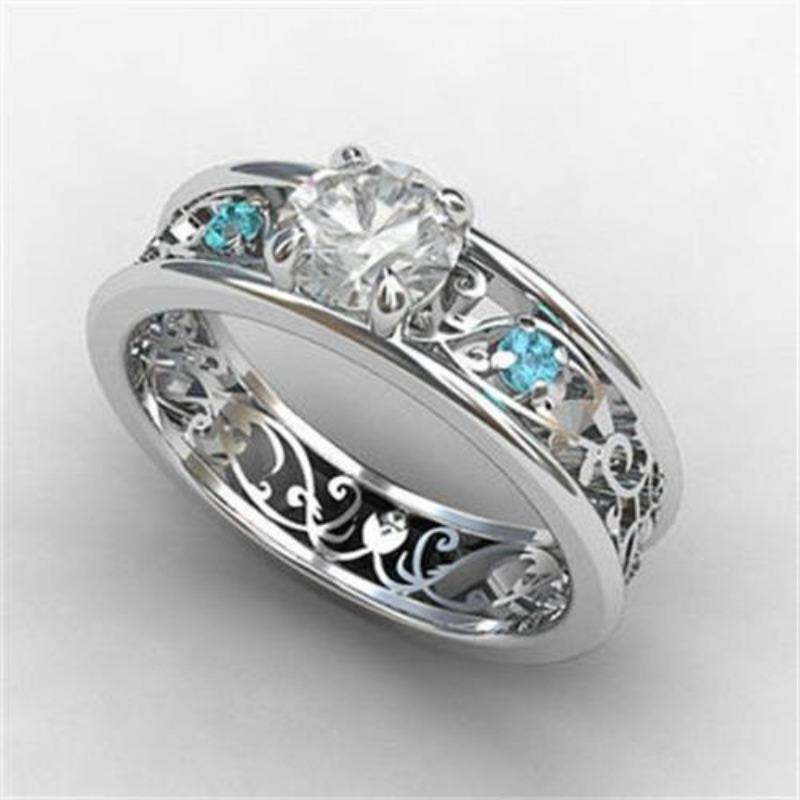 

Европейский и североамериканский трендсеттер, сдержанная роскошь, благородный комплект, сапфир, ретро-кольцо невесты, ювелирные изделия No. 10