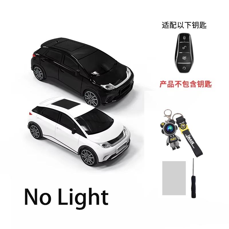 For Byd Dolphin Car Moldel Key Case For Byd Atto 3 Han Ev Dolphin 4 Button Remote Car Key Cover Holder Fob Keychain Accessories