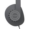 Koss KPH30iK On-ear Headphones with In-line Microphone and Touch Remote, D-profile Design, Wired with 3.5mm Plug, Dark Gray and Black.