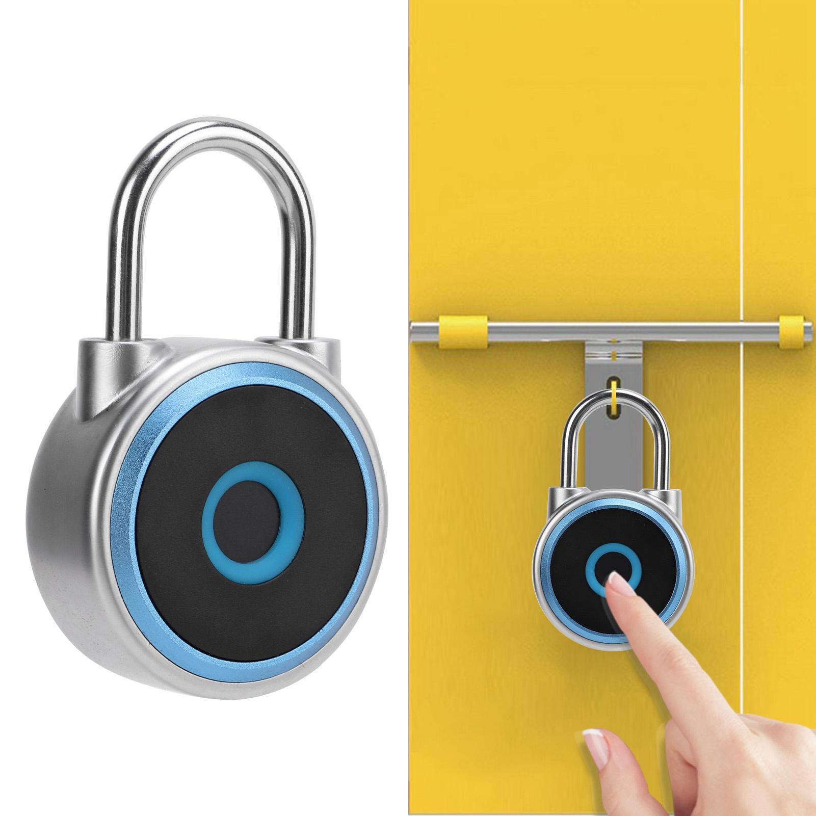 GS50F Smart Padlock IP65 Waterproof USB Charging Pure Fingerprint Luggage Padlock