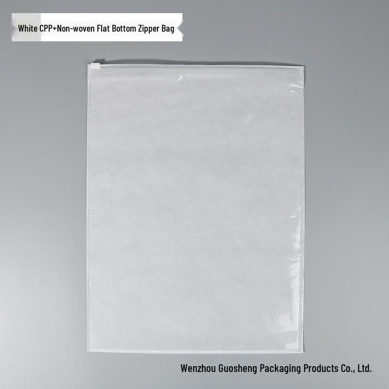 Thickened Transparent CPP Zipper Bag for Clothing, Shoes & Socks - Custom Logo Dustproof Storage Solution