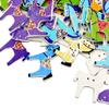 50 Pezzi Bottoni in Legno con Cavallo Carino Fai da Te Cucito Scrapbooking Accessorio per Lavori Manuali