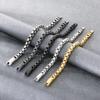 Shiny Gold Color Stainless Steel Square Chain Bracelet for Men Hip Hop Minimalist Style Jewelry High-Quality Metal Accessories