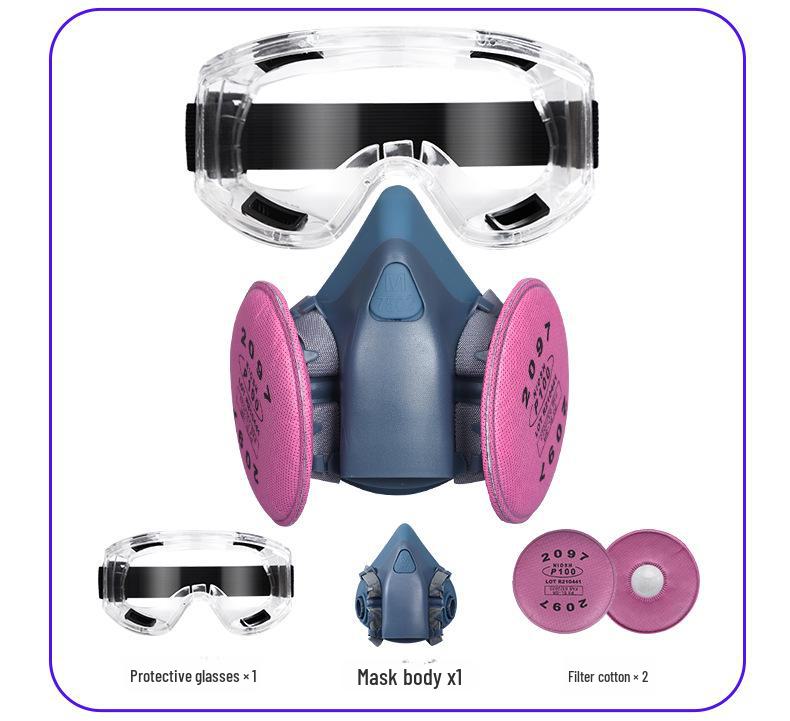 Silicone Gas Mask for Painting, Pesticides, Chemicals & Fire Protection