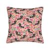 Pillow Case Dapple Dachshund Doxie Lover Floral Dachsie Flowers Soft  Pillow Cover For Office Car Home Decor Kawaii Pillowcases