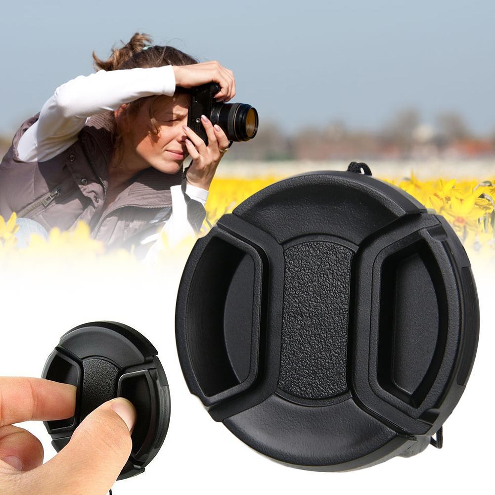 Camera Lens Cap Protection Cover 58mm With Anti-lost Rope Snap-on Cap Cover Lens Cap Protective Lens Protector