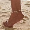 Perlen Boho Perlen Fußkettchen Ozean Strand Fußkette Handgefertigt Seestern Anhänger Knöchel Damen