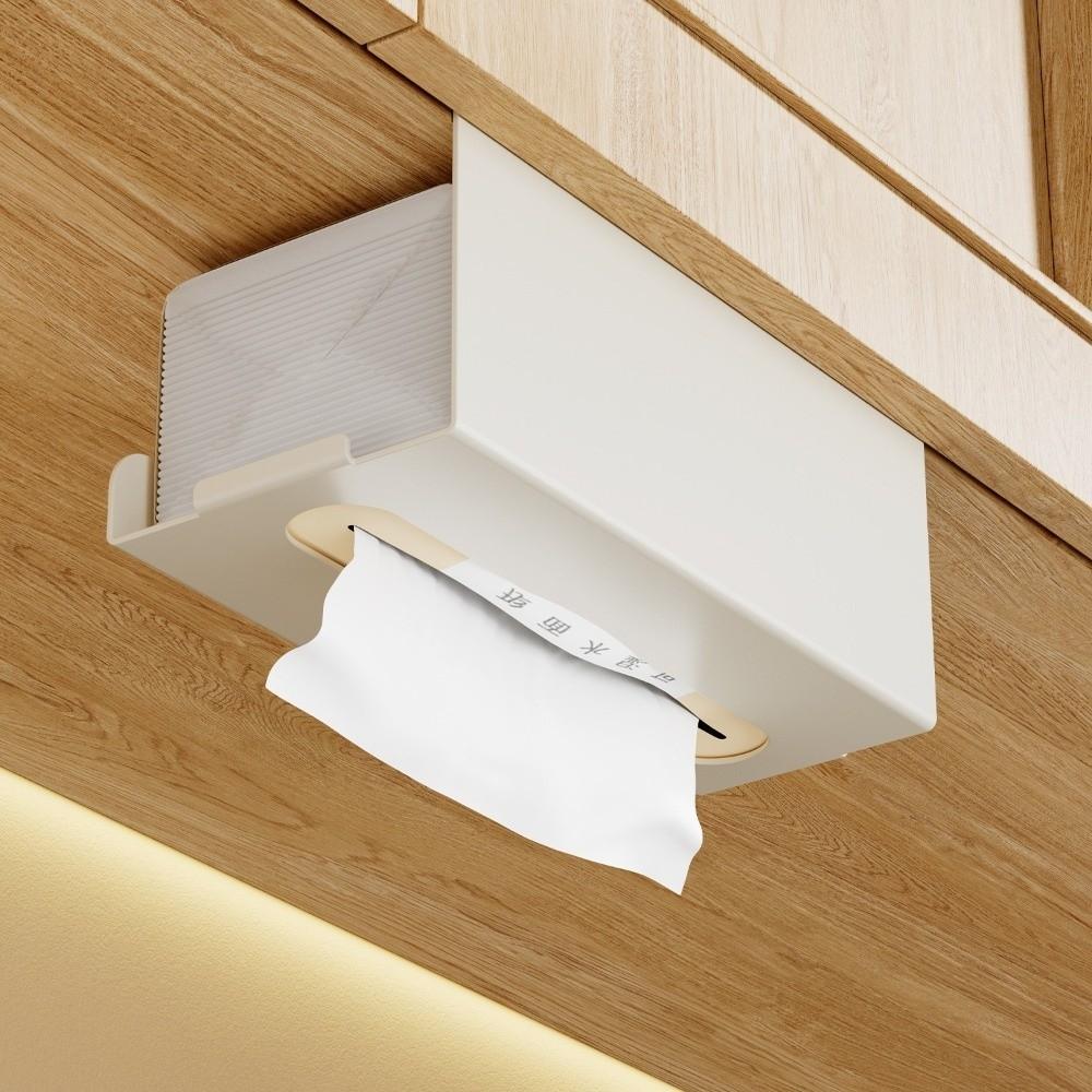 Moisture-proof Wall-Mounted Tissue Rack Waterproof Paper Towel Rack  Under Cabinet