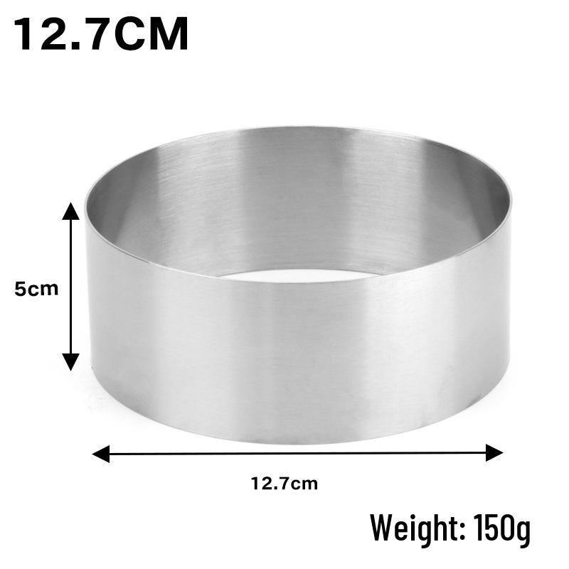 Stainless Steel Cake Mousse Rings: 5-10cm Seamless Round Tart Molds