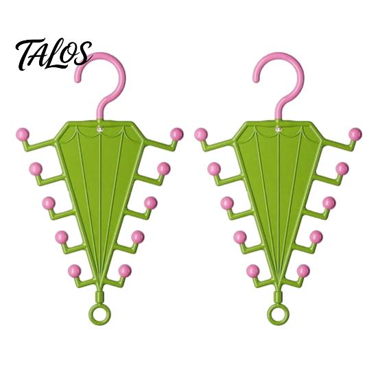 Talos V Shaped Double-Sided Closet Organizer, with 360° Rotating, Space Saving Multi-Layer Vertical Hanger, for Hats Bags Ties Scarves