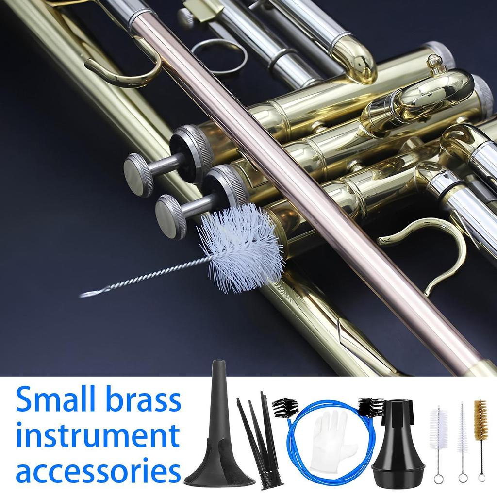 7-Piece Trumpet Cleaning Kit, Professional Instrument Care & Restoration Tools for Students, Musicians & Beginners